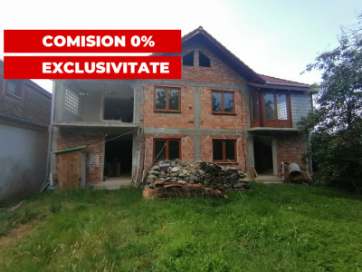 Comision 0% Casa tip duplex de vanzare 6 camere cu teren Saliste Sibiu