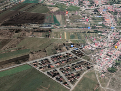Teren 596 mp de vanzare cu autorizatie de constructie Cristian Sibiu