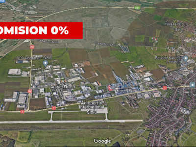 Teren intravilan deschidere 35 ml 7000mp in zona Industrial Vest Sibiu