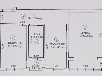 Apartament ETAJ 1 decomandat 2 camere 64 mpu loc de parcare Selimbar