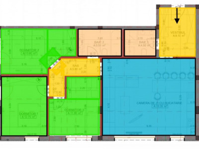Apartament 4 camere decomanda 2 bai 95 mpu parcare Arhitectilor Sibiu