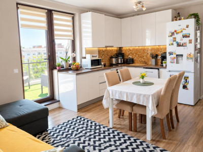 Apartament 3 camere in bloc nou Cartier Marasti terasa generoasa