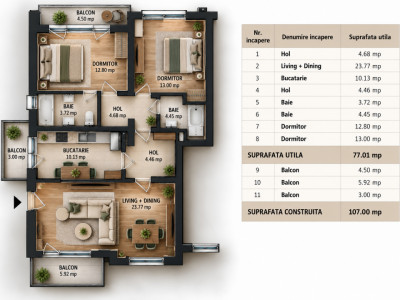 Apartamente de vanzare Sibiu Selimbar imagine mica 2